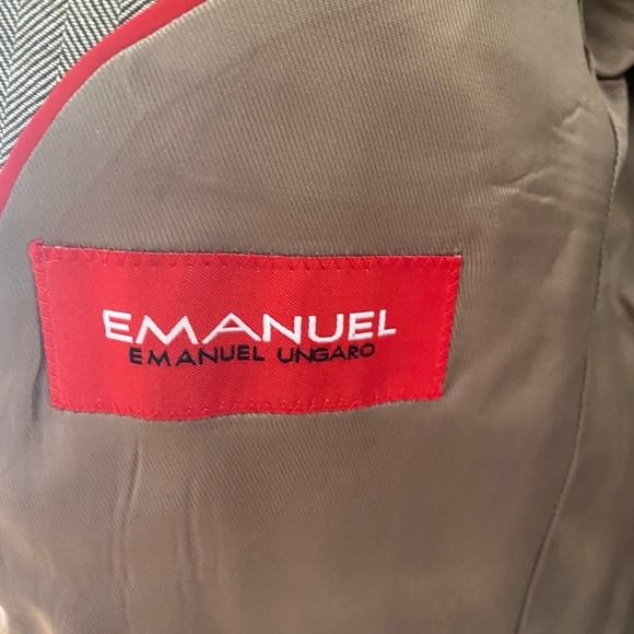 Emanuel Ungaro Men’s Brown Herringbone Blazer 42 R - Picture 5 of 7